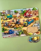 Duża drewniana układanka "Plac budowy"