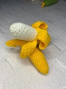 Owoce szydełko Amigurumi, rozkładany banan