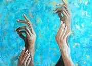 Obraz akrylowy "Rozmowa przez dotyk"