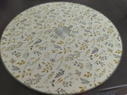 Patera obrotowa do ciasta w kwiatki