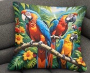 Poszewka na poduszkę z Papugami
