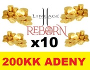 L2 REBORN ETERNAL X10  200KK 200 MLN ADENY ADENA L2REBORNX10 NEW LINEAGE 2
