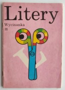 Litery Wycinanka PRL - czysta kompletna