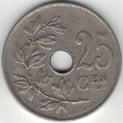 Belgia 25 centymów centimes 1927 E - 26 mm