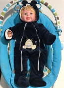 KOMBINEZON PAJAC NIEMOWLĘCY WELUROWY 56 OCIEPLANY