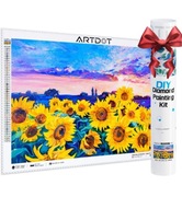 ARTDOT Zestaw Malowanie Diamentami 5D - Pole Słoneczników Dekoracja