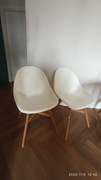 Krzesło Ikea Fanbyn 2 szt. siedzisko plastik, nogi drewno + GRATIS