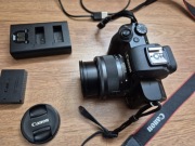 Canon EOS M50 Canon EF-m 15-45 Torba 2x bateria