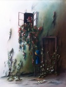 Darousz Twardoch - "Biały Niebieski Czerwony", pastel suchy, rok 1997.