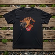 T-shirt Koszulka z jamnikiem I love you