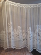 Biała firanka firana na taśmie do pokoju dziecięcego dla dzieci żakardowa