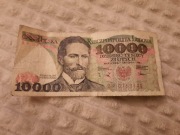 Banknot dziesięć tysięcy złotych z 1988r
