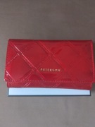 Portfel damski PETERSON lakierowany skóra naturalna