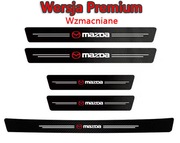 5 szt - Naklejki ochronne Folia ochronna na Progi i Bagażnik Mazda 2 3 5 6
