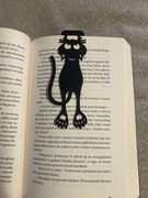 Zakładka do książki w kształcie kota