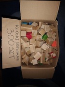 Klocki drewniane 300 sztuk 