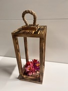 Lampion/stroik drewniany sosnowy opalany ozdoba