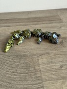 Ruchoma figurka 3d smok z kwiatami lotosu