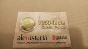 Moneta 1050. rocznica Chrztu Polski. CHRZEST Polski