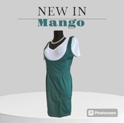 Mango sukienka tunika zielona M bawełna na lato