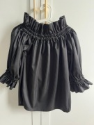 Bluzka damska hiszpanka czarna ze ściągaczami LALU r. 38 M