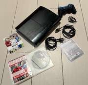 Konsola PS3 PlayStation 3 Super Slim 100% sprawna Mega Zestaw Gra Pad Kable