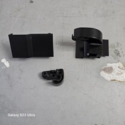 Prawa obudowa zawiasu lodówki SAMSUNG RB37K63612C Grand+ EF używana komplet