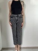 Szare mom jeans vintage rozm. S Sinsay