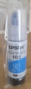 Nowy, oryginalny tusz 103 do EPSON, niebieski (cyan), ważność 2029/2030