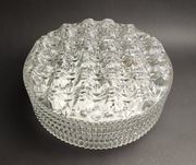 Duży okrągły plafon szklany  - modernistyczny - Kamenicky Senov , lata 70