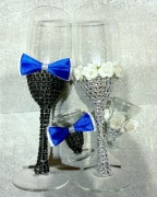 DOSTĘPNE Kieliszki ślubne szampan wódka oszukane