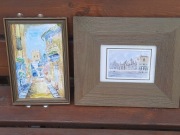 Sewilla i Wenecja - 2 akwarele