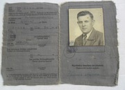 Prawo Jazdy 1942r.Protektorat Cechy a Morava.Brno. Tekstylne.II wojna