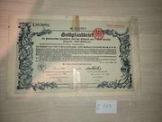 P317#RZADKA POZIOMA OBLIGACJA SZCZECINA - 5000 MAREK 1928 ROK