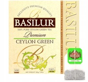 Basilur PREMIUM CEYLON GREEN herbata zielona 100% NATURALNA - 100 TOREBEK