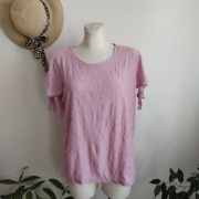 Liliowa bluzka z kokardkami | XL | wyjątkowy fason