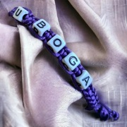 Bransoletka UBoga Podcast FIOLET + Sakiewka UBoga