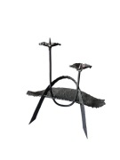 świecznik metaloplastyka retro prl