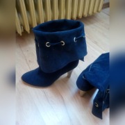 Super botki zima rozmiar 37 nowe hit granat