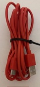 CZERWONY Kabel USB A / MICRO USB B DŁUGI 