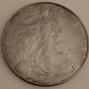 1 Uncja srebra Amerykański Orzeł 