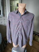 Tommy Hilfiger koszula męska w kratkę M Vintage fit niebieska czerwona 