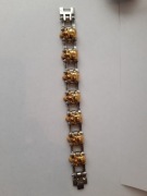 BRANSOLETKA CZASZKI CZASKA STAL CHIRURGICZNA DUŻA 