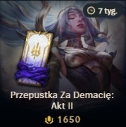 [GWARANCJA] PRZEPUSTKA AKTU / ACT PASS (1650RP) w League of Legends