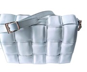 Vera Pelle Torebka skóra naturalna a'la Bottega Veneta biała 