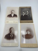 8x oryginalne fotografie gabinetowe (Cabinet Card) USA ok. 1885–1905