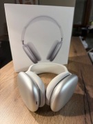 Apple AirPods Max, w kolorze srebrnym, w bardzo dobrym stanie. 