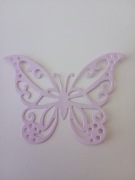 Scrapki fioletowe motylki ażurowe handmade scrapbooking motyl 3 szt
