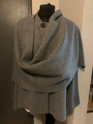 ZARA sweter kardigan wdzianko narzutka oversize z wełną gruby