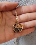 Wisiorek naszyjnik łańcuszek sekretnik złoty parka